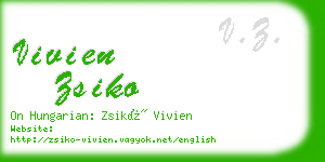 vivien zsiko business card